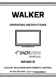 Manual Walker WP4661R LCD Television