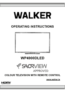 Manual Walker WP4900DLED LCD Television