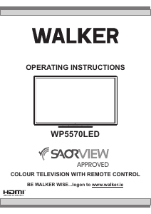 Manual Walker WP5570 LCD Television