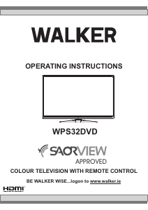 Manual Walker WPS32DVD LCD Television