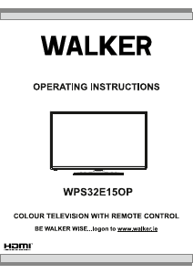 Manual Walker WPS32E15OP LCD Television