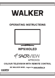 Manual Walker WPS39DLED LCD Television