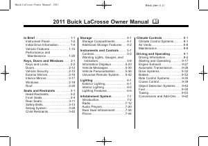 Manual Buick Lacrosse (2011)