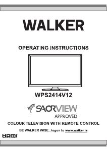 Manual Walker WPS2414V12 LCD Television