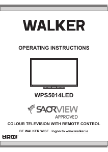 Manual Walker WPS5014LED LCD Television