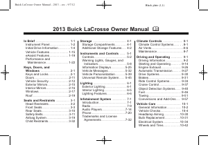 Manual Buick Lacrosse (2013)