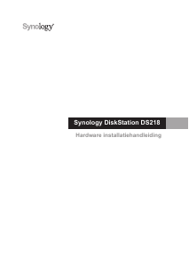 Handleiding Synology DS218 NAS