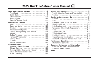 Manual Buick LeSabre (2005)