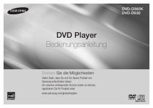 Bedienungsanleitung Samsung DVD-D360K DVD-player