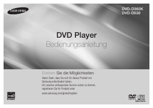 Manual de uso Samsung DVD-D530 Reproductor DVD