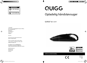 Brugsanvisning Quigg MD 16797 Håndstøvsuger