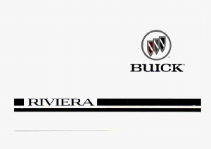 Manual Buick Riviera (1996)