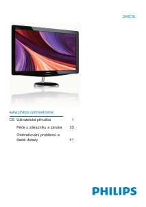 Manuál Philips 248C3LHSB LED monitor