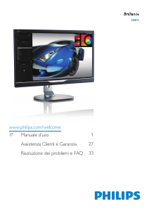 Manuale Philips 288P6LJEB Monitor LED