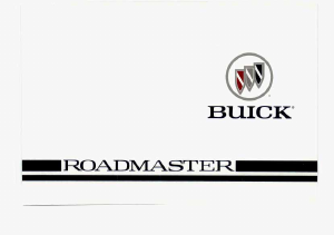 Manual Buick Roadmaster (1996)