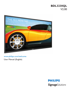 Manual Philips BDL3230QL LED Monitor