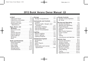 Manual Buick Verano (2012)