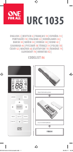 Manuale One For All URC 1035 Telecomando