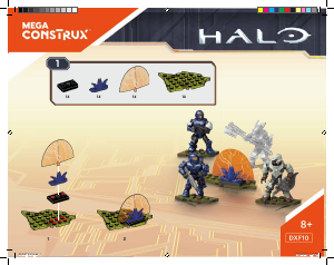 Manual Mega Construx set DXF10 Halo UNSC Brute skirmish