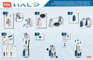 Manual Mega Construx set FVK11 Halo Ocean breaker drop pod
