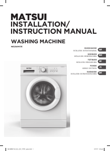 Manual Matsui M612WM17E Washing Machine