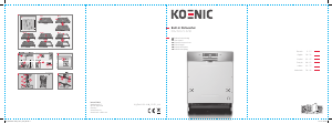 Mode d’emploi Koenic KDW 60121 A2 BI Lave-vaisselle