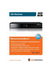 Bedienungsanleitung Humax HDR-1002C (Telecolumbus) Digital-receiver
