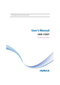 Handleiding Humax HDR-7500T Digitale ontvanger