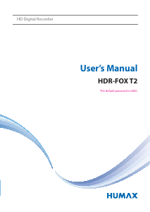 Handleiding Humax HDR-FOX T2 Digitale ontvanger