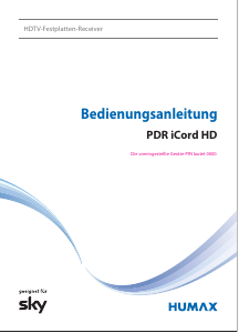 Bedienungsanleitung Humax PDF iCOrd HD (Sky) Digital-receiver