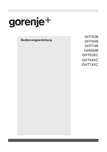 Bedienungsanleitung Gorenje GHT64B Kochfeld