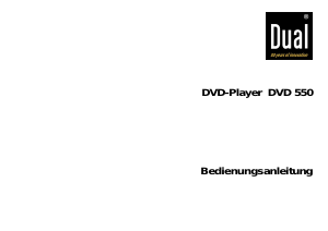 Bedienungsanleitung Dual DVD 550 DVD-player