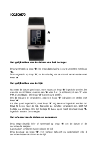 Handleiding Danish Design IQ13Q670 Horloge