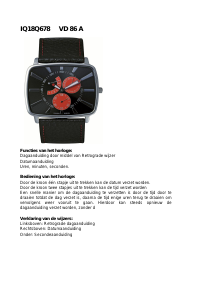 Handleiding Danish Design IQ18Q678 Horloge
