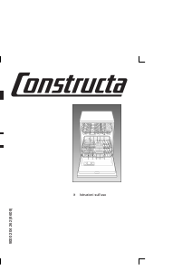 Manuale Constructa CG540J2 Lavastoviglie