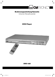 Manual Clatronic DVD 625 DVD Player