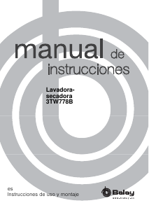 Manual de uso Balay 3TW778B Lavasecadora