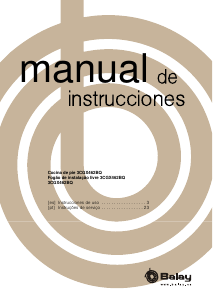 Manual de uso Balay 3CGX462BQ Cocina