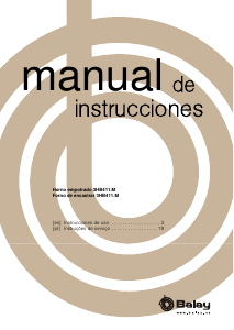 Manual de uso Balay 3HB411BM Horno