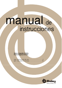 Manual de uso Balay 3HB504BC Horno