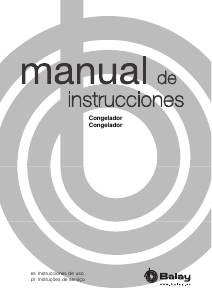 Manual Balay 3GF8603B Congelador