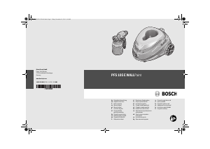 Rokasgrāmata Bosch PFS 105 E WALLPaint Krāsas smidzinātājs