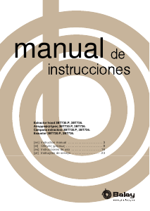 Manual de uso Balay 3BT730XP Campana extractora