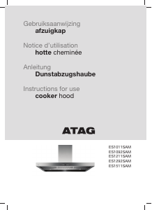 Manual ATAG ES1011SAM Cooker Hood