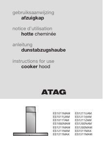 Manual ATAG ES1211AAM Cooker Hood