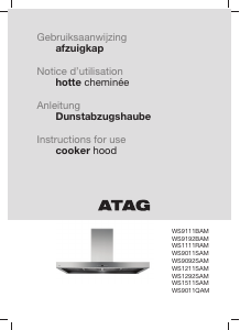 Bedienungsanleitung ATAG WS1111RAM Dunstabzugshaube