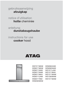 Manual ATAG WS1211MAX Cooker Hood