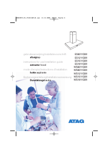 Mode d’emploi ATAG WS9011QM Hotte aspirante