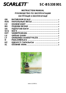 Manual Scarlett SC-BS33E001 Scale