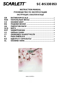 Manual Scarlett SC-BS33E053 Scale